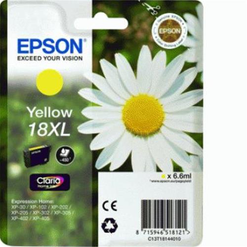 CARTUCCIA EPSON 18XL ''MARGHERITA'' C13T18144010/12 GIALLO CLARIA X EXPRESSION XP-30/XP-102/XP-202/XP-20 5/XP-302/XP-305/XP-402
