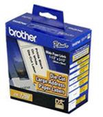 ROTOLO 400 ETICHETTE 38X90MM NERO/BIANCO IN CARTA
