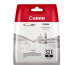 CARTUCCIA CANON CLI-521BK NERO PIXMAIP3600/4600 MP540/620/630/980 2933B001