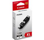 CARTUCCIA CANON PGI-550XL PGBK 22ml NERO 6431B001 per PIXMA iP8750, iX6850, MG5550, MG5650, MG5655, MG6450, MG6650, MG7150, MG7