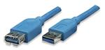 Cavo Prolunga USB 3.0 A maschio/A femmina 1m Blu