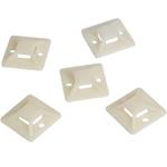 Supporto Autoadesivo 25x25mm per Fascette 100 Pz Beige