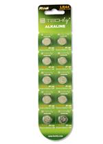 Batteria a Bottone Alcalina AG13 LR44 A76 GP76A 357 (set 10 pz)