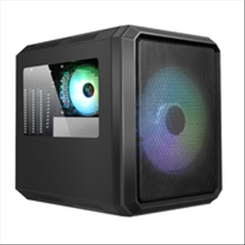 ITEK Case QBO 8 EVO - Micro ATX- USB3- 200+120mm ARGB fan- Card Reader- 3x Trasp Window