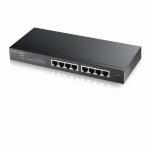 SWITCH 8P LAN Gigabit ZYXEL GS1900-8-EU0101F/GS1900-8-EU0102F Web Managed -Supp.IPv6,VLAN -Garanzia a vita
