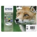 MULTIPACK EPSON ''VOLPE'' C13T12854010/12 4 CART. NERO, MAGENTA, GIALLO, CIANO X S22 -SX125- SX420W- BX305F BLISTER TAGLIA M