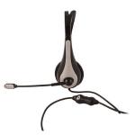 CUFFIA+MICROFONO ATLANTIS P003-VA5100-G con REGOLATORE DI VOLUME E INSERTO GRIGIO EAN 8026974013633 -GARANZIA 2 ANNI-