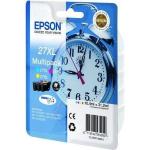 MULTIPACK EPSON 27XL "Sveglia" C13T27154012 3 COLORI X WF-7110DTW/7610DWF/7620DTWF/3620DWF/3640DTWF