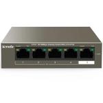 SWITCH 5P LAN 10/100M TENDA TEF1105P-4-63W Desktop 4P PoE - GARANZIA 3 ANNI