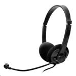 CUFFIA+MICROFONO ATLANTIS P003-USB501 con REGOLATORE DI VOLUME sul filo - NERA- Conn.USB-EAN 8026974022185 -GARANZIA Fino:30/04