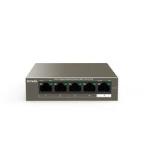 SWITCH 5P LAN Gigabit TENDA TEG1105P-4-63W PoE-Metallo - GARANZIA 3 ANNI Fino:30/04