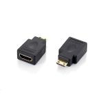 ADATTATORE miniHDMI EQUIP 118914 da miniHDMI (Type-C) a HDMI (Type A) M/F -Nero - EAN: 4015867176405