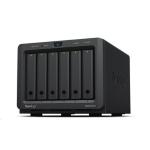 NAS SYNOLOGY DS620slim X 6HD 2.5"SATA/SSD -SENZA DISCHI-DC 2.5GHz-DDR3L 2Gb-2P Giga-2P USB3.0-Supp.25 telec.-GAR.2 ANNI