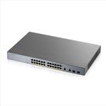 SWITCH 24P LAN Gigabit PoE ZYXEL GS1350-26HP-EU0101F NebulaFlex Managed x CCTV- 2P Combo Gb Uplink-1y serv.Nebula Pro