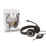 CUFFIA con Microfono CONCEPTRONIC CCHATSTARU2B - col. Nero - cavo USB 2Mt Fino:31/05