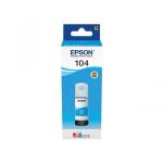 FLACONE EPSON 104 C13T00P240 CIANO 65ml 4.500PG PER ECOTANK ET-2710 ET-2714 ET-2720/21 ET-4700 ET-14100 ET-2810/11/12/14/15/20/2