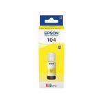 FLACONE EPSON 104 C13T00P440 GIALLO 65ml 4.500PG PER ECOTANK ET-2710 ET-2714 ET-2720/21 ET-4700 ET-14100 ET-2810/11/12/14/15/20/
