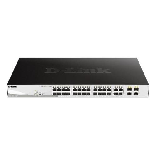 D-LINK 28-PORT GIGABIT POE+ 4 SFP