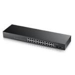 SWITCH ZYXEL GS1900-24EP-EU0101F 24P Gigabit (12P PoE erog fino 130W)- Supp.IPv6, VLAN, Rack 19 Poll
