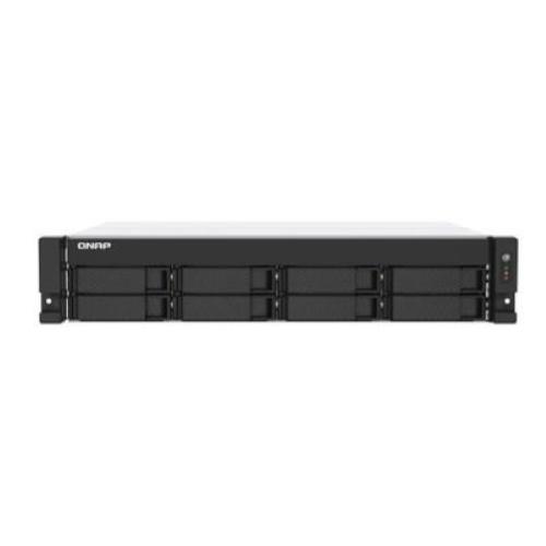 NAS QNAP TS-873AeU-RP-4G 8HD 3,5"/2,5"SATA6G-NO HD-2U Rack-4P Gigabit,2P 2.5GbE +4P USB-4Gb DDR4,AMD 2.2GHz- Alim.rid.