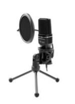 ITEK Microfono a Condensatore M100 - USB- treppiede- filtro antipop e spugna- audio professionale