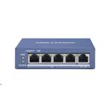 SWITCH 4P LAN Gigabit HIKVISION DS-3E0505P-E 4P PoE + 1P Uplink - Desktop - Metallico- QOS - 60W Fino:30/04
