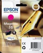 CARTUCCIA EPSON 16 "PENNA E CRUCIVERBA" C13T16234012 MAGENTA per WorkForce WF-2010/2510/2520/2530/2540/2630/2650/2660/2750/2790