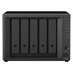 NAS SYNOLOGY DS1522+ X 5HD 3.5"/2.5"SATA/SSD>NO HD<AMD Ryzen R1600-8Gb DDR4 ECC SODIMM-4P Giga-2P USB3.2+2P eSATA-GAR. 3 ANNI