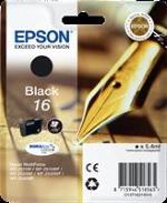 CARTUCCIA EPSON 16 "PENNA E CRUCIVERBA" C13T16214012 NERO per WorkForce WF-2010/2510/2520/2530/2540/2630/2650/2660/2750/2790