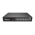 SWITCH 18P ATLANTIS A02-G18P16-200W di cui 2P Gigabit + 16P 10/100M PoE fino 200W - RACK 19" - Metallo
