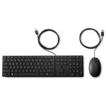 TASTIERA+MOUSE HP Wired USB 320MK 9SR36AA black 1Y Fino:04/06