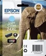 CARTUCCIA EPSON 24XL "Elefante" C13T24354012 CIANO CHIARO 8,7 ml per XP-55/750/760/850/860/960/970