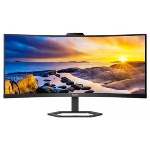 MONITOR PHILIPS LCD CURVED VA LED 34" 21:9 34E1C5600HE/00 4ms MM WQHD 3000:1 BLACK HDMI DP 5xUSB USB-C WEBCAM Vesa Fino:31/03