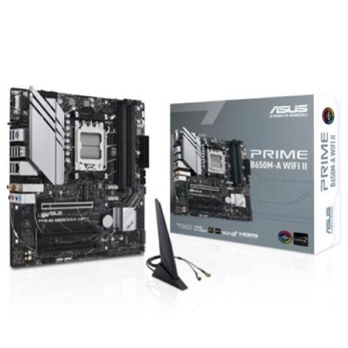 MB ASUS PRIME B650M-A WIFI II B650 AM5 4xDDR5DC-6400(oc) DP HDMI D-Sub 1xPCIe4.0x16 4xSATA3 M.2 WIFI USB3.2 mATX 90MB Fino:30/12