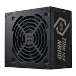ALIMENTATORE ATX 600W CoolerMaster Elite NEX MPW-6001-ACBN-BEU PFC ATTIVO Efficienza >75% 240Vac Fan120mm 140x150x86mm