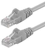 Cavo di rete Patch in Rame Cat. 6 Grigio UTP 1 m