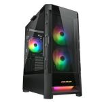 CABINET ATX MIDI TOWER COUGAR 385ZD10A DUOFACE RGB NERO 230x491x386mm 7+3slot 2x3,5" 3x2,5" VETRO 2xUSB3.0 3xFANRGB