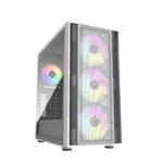 CABINET ATX MIDI TOWER COOLER MASTER MB600-WGNN-S00 MasterBox 600 White ATX 2x3.5 2x2.5 2xUSB3.2 3x140mm-ARGB NoAlim VETRO LATER