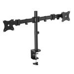 STAFFA X Doppio monitor da tavolo 13"-27" EQUIP 650115 supp.fino a 8Kg - Vesa fino a 100X100 Rotazione 360 -EAN: 4015867197653