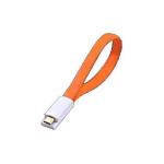 CAVO USB-MICRO USB PER SMARTPHONE E TABLET ATLANTIS P019-UMC-OG-0.2- colore ARANCIO 0.2mt- Contatti magnetici-EAN: 8026974016818