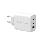 CARICATORE PD USB-C GaN CONCEPTRONIC ALTHEA12W a 3P da 65W QC3.0- Bianco