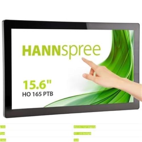 MONITOR OPEN FRAME M-TOUCH HANNSPREE LCD LED 15.6" WIDE HO165PTB 25ms MM FHD 1920x1080 700:1 BLACK VGA HDMI DP Vesa