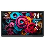 MONITOR Open Frame TOUCH ATLANTIS Multimediale 24" A05-D24W1 10 tocchi Full HD, DP/HDMI/VGA, Audio IN/OUT. Alimentatore est.