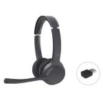 CUFFIE+MICROFONO CONCEPTRONIC POLONA04BA con adattatore audio Bluetooth NERE Bluetooth - durata batt.30H-micr.ruotabi Fino:31/05