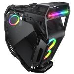 CABINET MIDI TOWER COUGAR 385LMS0 CRATUS NERO 283x636x635mm 7SLOT 2x3,5" 3x2,5" VETRO LATERALE 3xFAN RGB