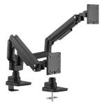 SUPPORTO X 2 LCD e carichi pesanti DA TAVOLO 17"/35"EQUIP 650182 NERO supp.fino 20Kg(schermo)-Vesa:100x100 -EAN:4015 Fino:31/05