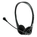 CUFFIA con Microfono EQUIP 245304 - col. NERO -disattivaz.audio -Jack 3.5mm EAN: 4015867225080