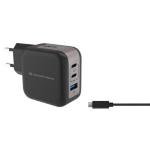 CARICATORE PD USB GaN CONCEPTRONIC ALTHEA17B NERO a 3P da 67W