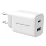 CARICATORE USB PD PPS CONCEPTRONIC ALTHEA11W a 2 porte da 33W - Bianco