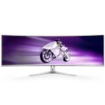 MONITOR PHILIPS CURVED QD OLED 240Hz 49" 49M2C8900/00 32:9 0,03ms MM Dual QHD 3000:1 SILVER 2xHDMI DP USB-C Hub USB Fino:30/04
